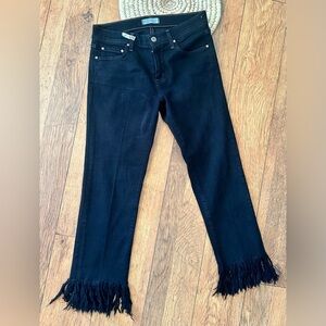 Principle Denim Innovators Black Fringed Hem Women’s Jeans